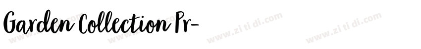 Garden Collection Pr字体转换
